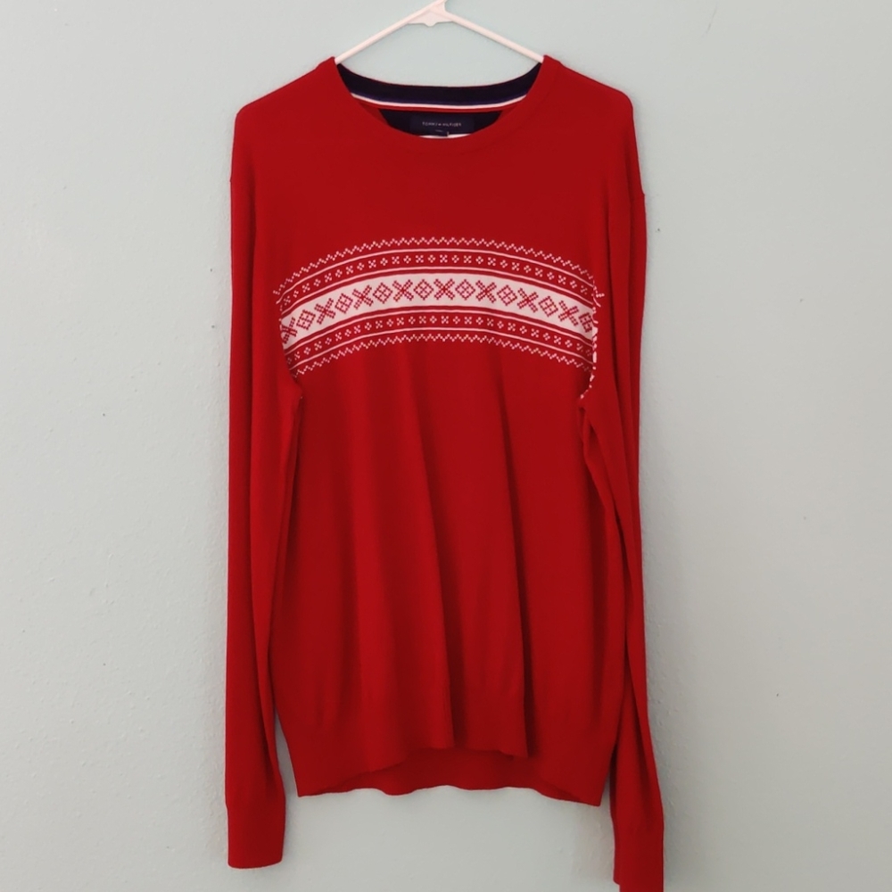 Tommy hilfiger red sweater